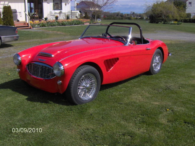 1960 BN7 restored California black plate car 1960 Austin Healey 3000