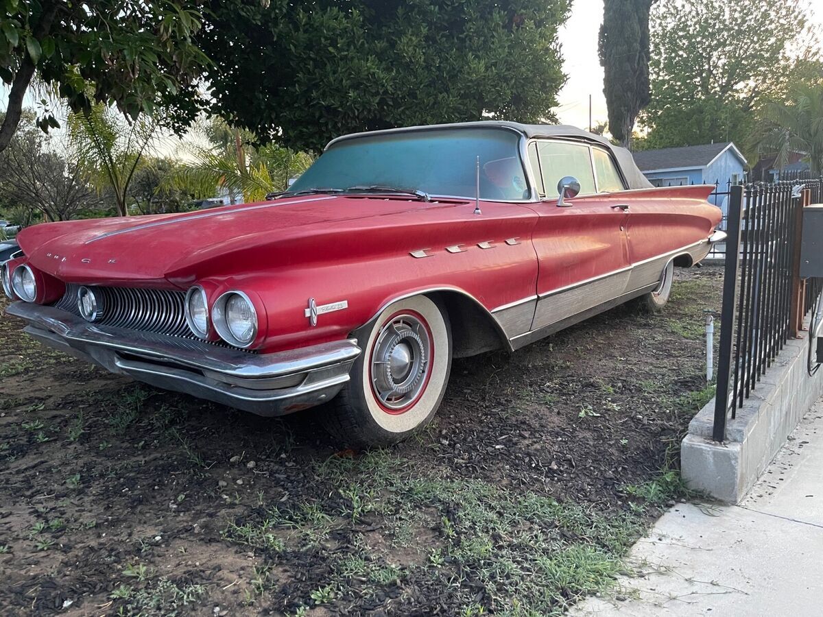 1960 Buick Electra 225 Convertible Red RWD Automatic 1960 Buick Electra