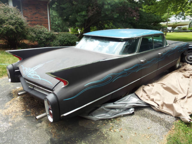 1960 Cadillac Deville 4 door Flat Top Rat Rod Hot Rod 1960 Cadillac DeVille