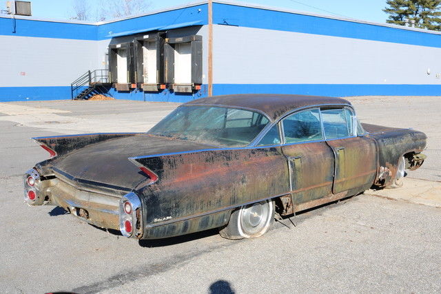 1960 Cadillac DeVille Sedan Parts Car Engine Trans Glass Chrome - photo 8