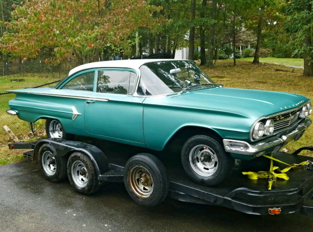 1960 Chevrolet Bel Air Bubble top 2 Dr, 4.11 posi, clean complete roller No RES 1960 Chevrolet Bel Air/150/210 A very clean HOT ROD as is or restored! SEE VIDEO!