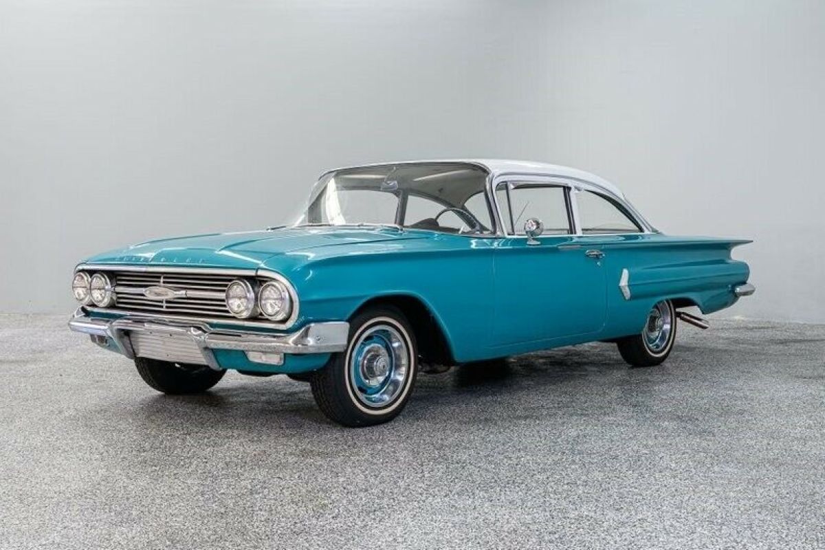 1960 Chevrolet Biscayne 21099 Miles Teal Sedan 235 ci 3-Spd Manual on Column 1960 Chevrolet Other