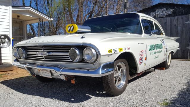 1960 Chevrolet BISCAYNE Vintage Nostalgia Gasser Drag Race Hot Rod Traditional 1960 Chevrolet Biscayne