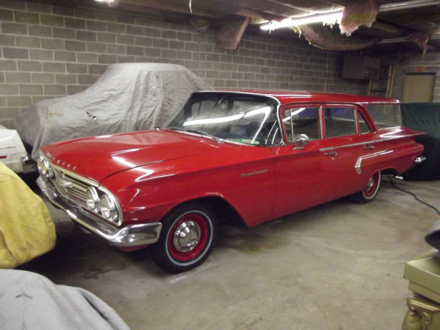 1960 Chevrolet Brookwood Station Wagon Barn find original rare like Impala fins 1960 Chevrolet Nomad Base Brookwood, low line model