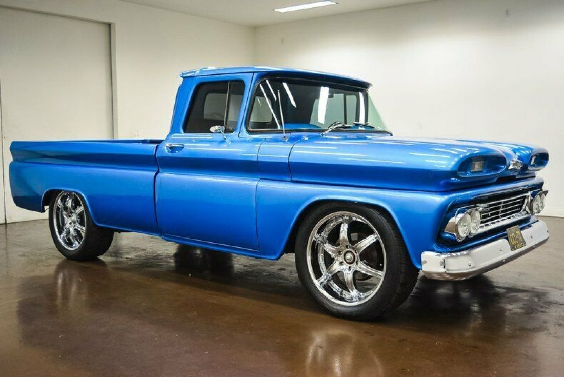 1960 Chevrolet C10 320 Miles Blue Metallic Pickup Truck 383 Stroker Small Block 1960 Chevrolet C-10