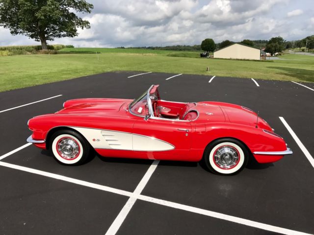1960 Chevrolet Corvette 283ci/230hp*4spd*Red/Red*KillerCosmetics*L@@K 1960 Chevrolet Corvette 283ci/230hp*4spd*Red/Red*FrameOnResto