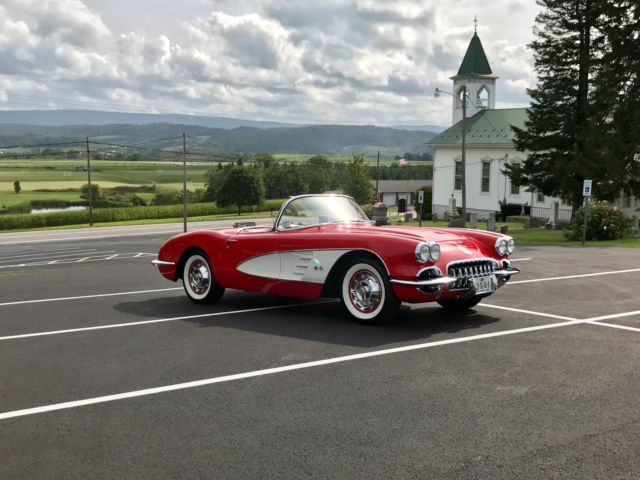 1960 Chevrolet Corvette 283ci/230hp*4spd*Red/Red*FrameOnResto - photo 3