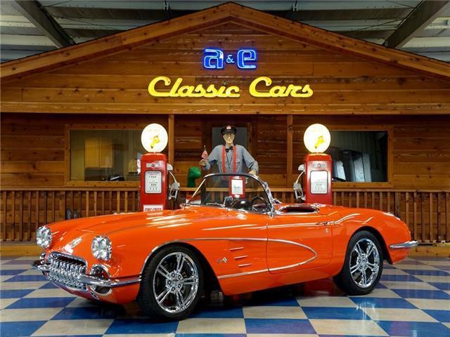 1960 Chevrolet Corvette Convertible Resto Mod LS3 – Orange / Black 1960 Chevrolet Corvette LS3 Tremec 6 speed