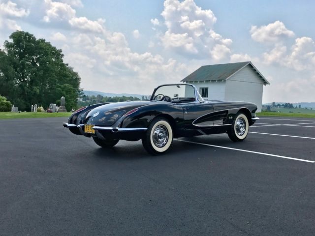 1960 Chevrolet Corvette ReginalNCRS2ndFlight*FrameOff*TripleBlack*2x4s245h - photo 3