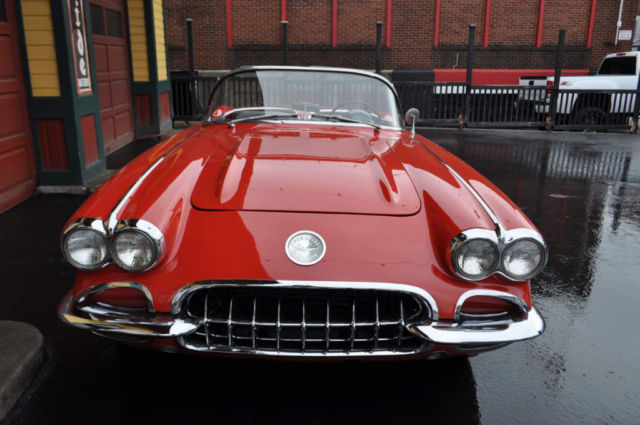 1960 Chevrolet Corvette Roman Red/Black Restored w/ Docs - photo 12