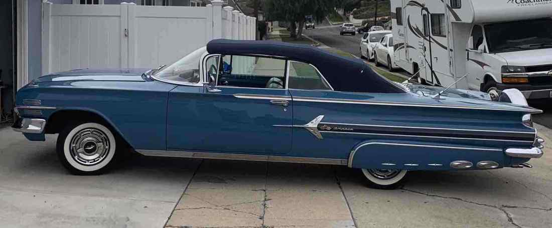 1960 Chevrolet Impala Convertible Blue RWD Automatic 1960 Chevrolet Impala