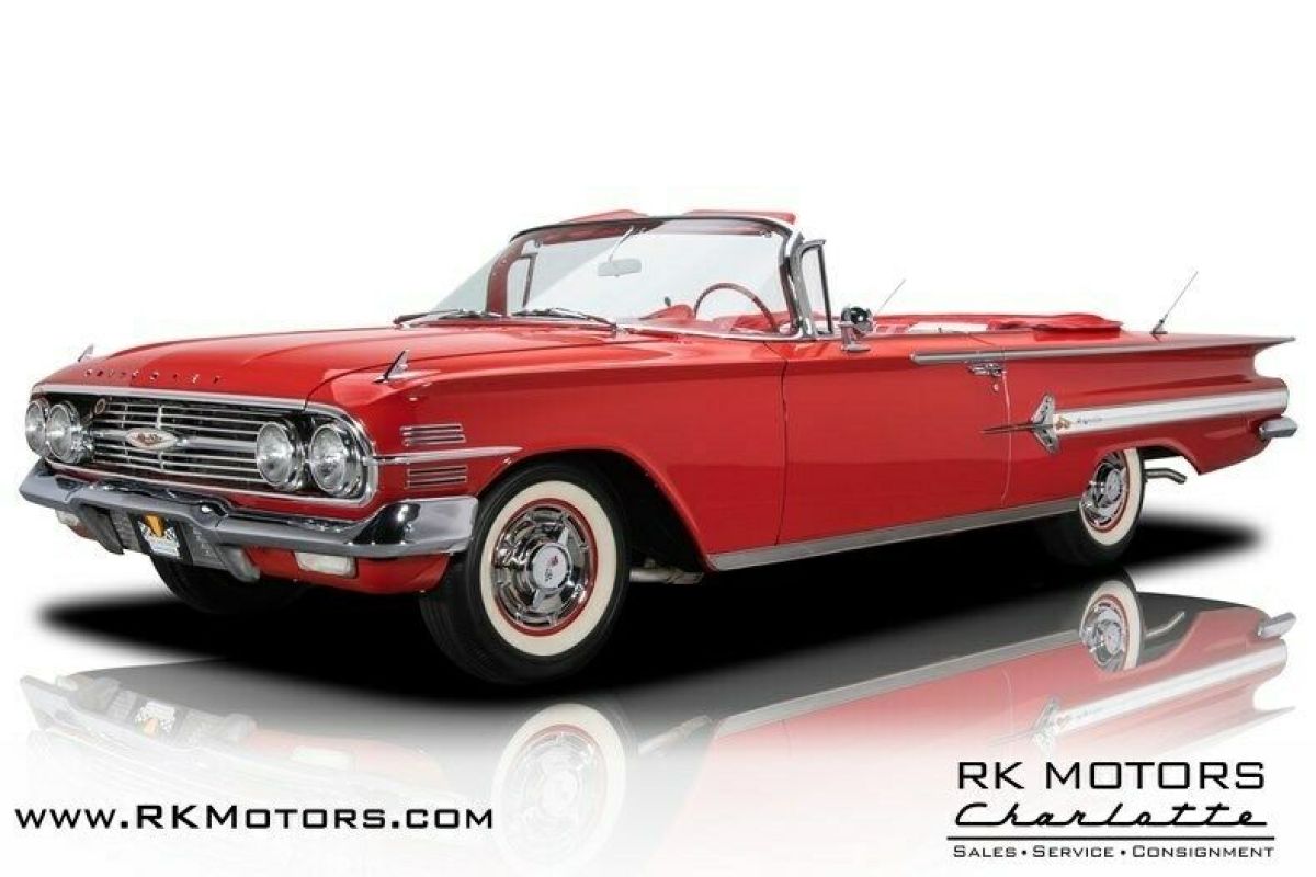 1960 Chevrolet Impala Roman Red Convertible 348 V8 2 Speed Automatic 1960 Chevrolet Impala
