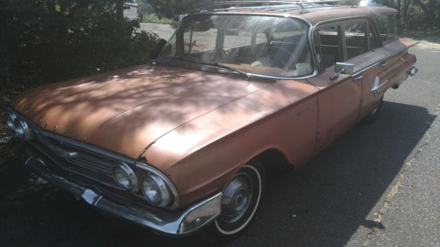 1960 Chevrolet station wagon Parkwood 283 power glide numbers matching 60a 1960 Chevrolet Impala