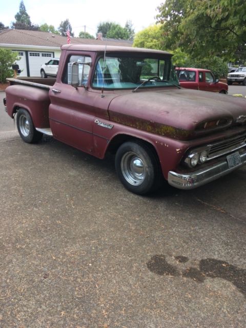 1960 CHEVY APACHE C10 STEP SIDE RUNS GREAT 1960 Chevrolet C-10