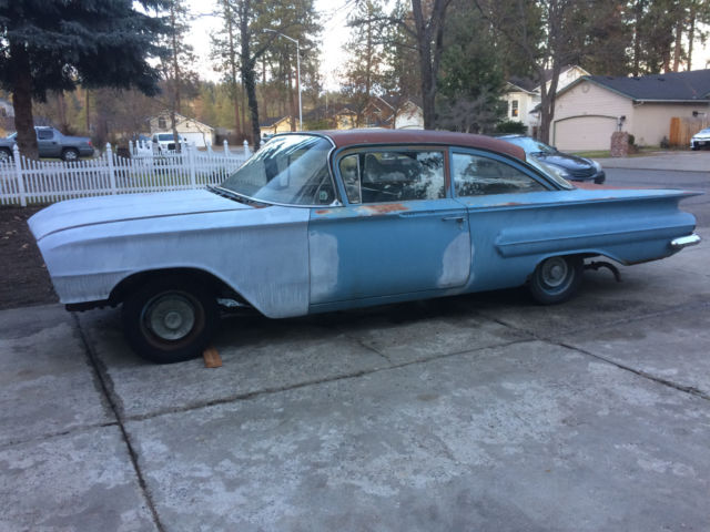 1960 Chevrolet Impala Biscayne 2 Door Project Barn Find Chevrolet Two - photo 2