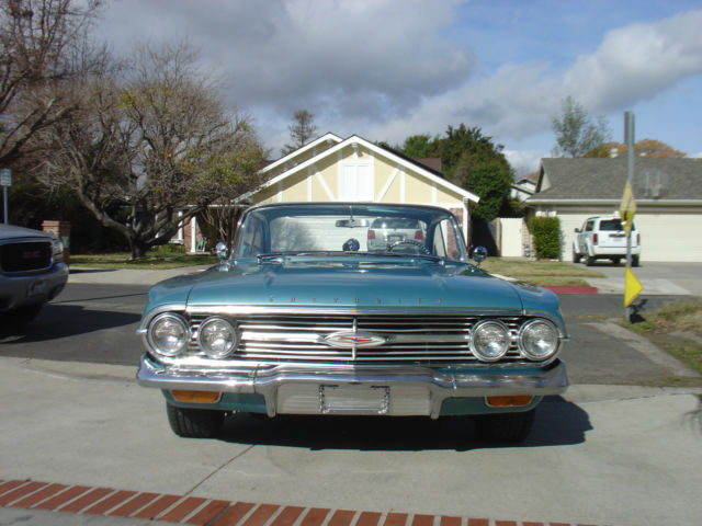 1960 Chevy Impala coupe bubbletop Aqua 1958 1959 1961 1962 1963 1964 1965 1960 Chevrolet Impala