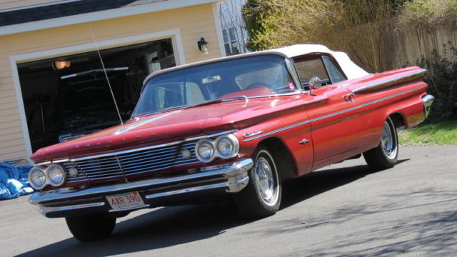1960 Coronado Red Convertible 389 Tri-Power Restored Great Driver 1960 Pontiac Catalina