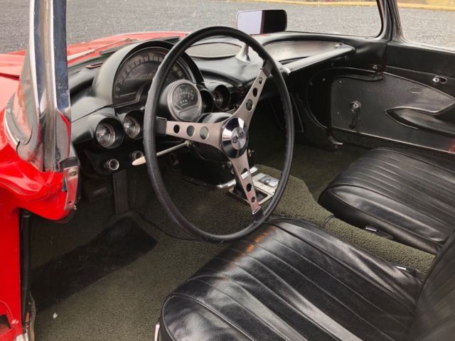 1960 Chevrolet Corvette Red/Black*FrameOnResto*N.O.M327ci*4Spd*NewChrome* - photo 5