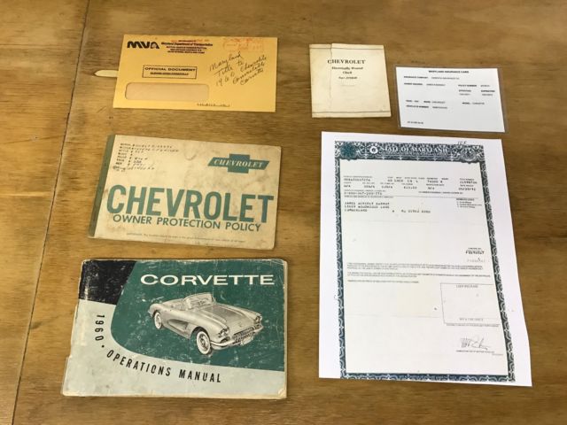 1960 Chevrolet Corvette True1Owner*Orig283/230hp*OrigWarrantyBook* - photo 12