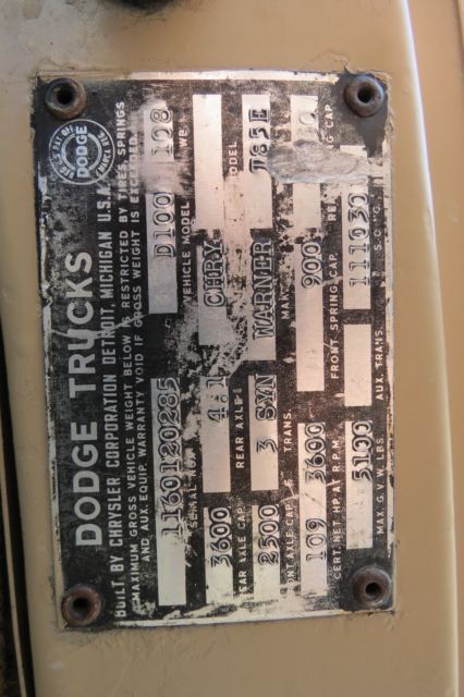 1960 Dodge Other Pickups panel - photo 12