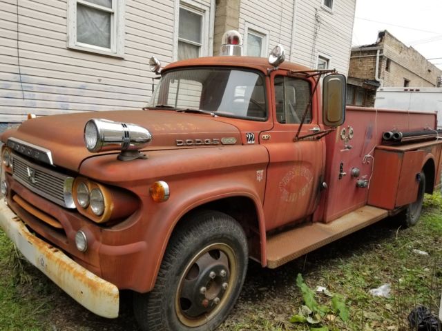 1960 dodge truck power wagon D500 firetruck 1959 fire engine Mopar 1959 1960 Dodge D500
