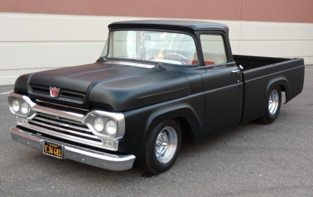1960 F-100 CUSTOM CAB BIG BACK WINDOW CA BLACK PLATE PICKUP TRUCK 1957 1958 1959 1960 Ford F-100 TURN KEY HOT ROD CUSTOM CAB / BIG BACK WINDOW