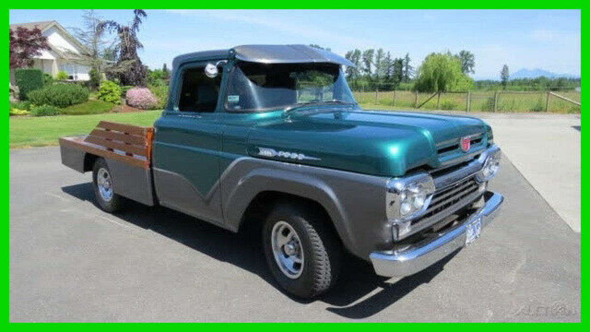 1960 Ford F-100 Pickup Truck 350HP 390 V8 4,500 Mi C-6 Slap Stick A/C Rebuild 1960 Ford F-100