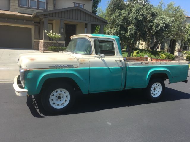 1960 Ford F-100 RARE California Original Nice Patina RUNS GREAT! 1960 Ford F-100 Custom Cab