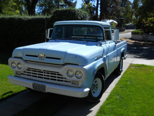 1960 Ford F-100 Short Box Style Side Pickup 1960 Ford F-100