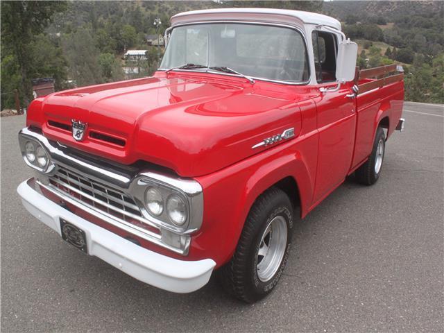 1960 Ford F100 Custom Cab 98,234 Miles Red and White Truck 292 V8 Automatic 1960 Ford F-100 Custom Cab
