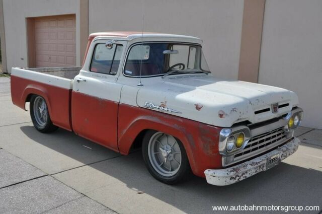 1960 Ford F100 SWB original stock patina modified lowered shop pickup truck 1960 Ford F-100