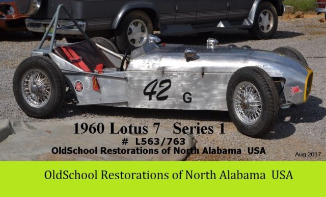 1960 Lotus 7 Series 1 original slant nose with Lotus IRS 1960 Lotus 7 Series 1 IRS