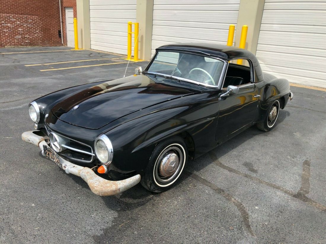 1960 Mercedes 190SL Original Black Plate California Car 1960 Mercedes-Benz SL-Class 2 door