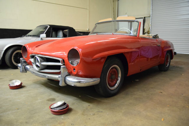 1960 Mercedes Benz 190sl Numbers Matching Engine Turns Over Original White/Red 1960 Mercedes-Benz SL-Class CV