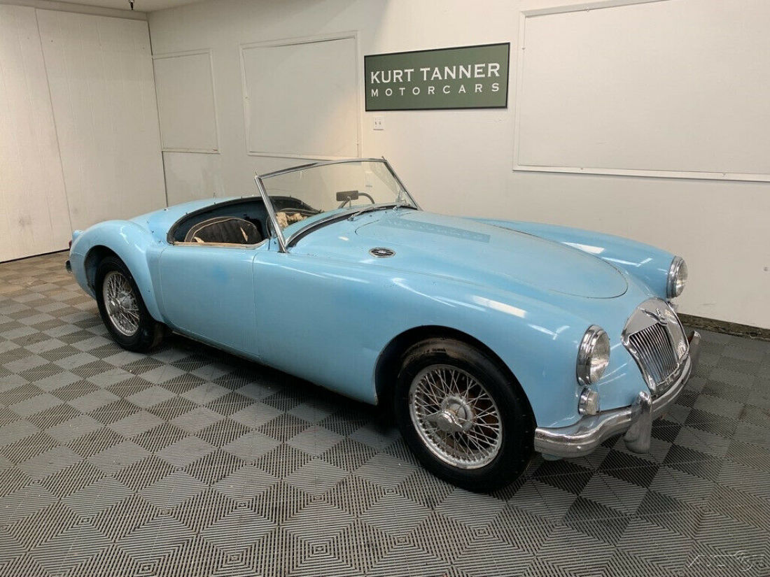 1960 MGA 1600 ROADSTER. IRIS BLUE. EXCELLENT, WELL-PRESERVED, RUST-FREE ORIGINAL 1960 MG MGA 1960 MGA 1600 ROADSTER. IRIS BLUE. JUST OUT OF 40 YEAR STORAGE.