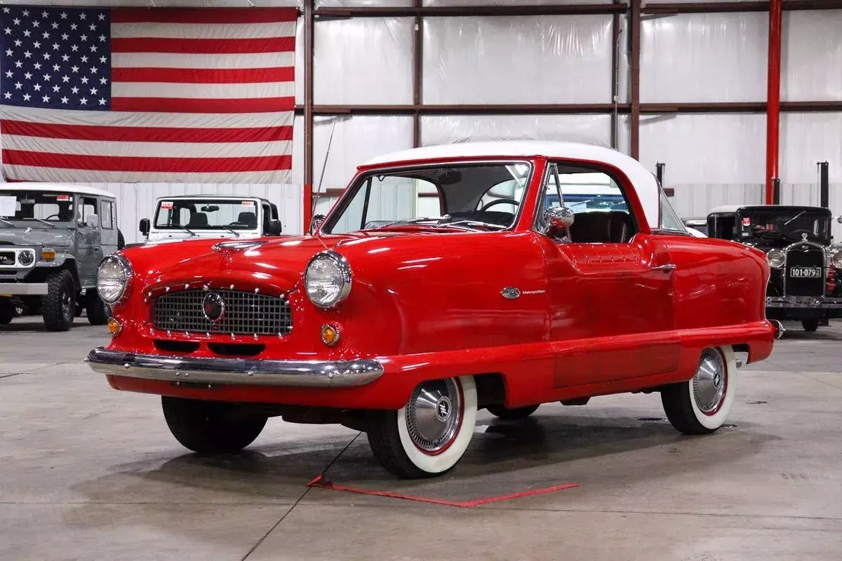 1960 Nash Metropolitan 79651 Miles Red Coupe 1500cc 4-Cylinder 1960 Nash Metropolitan
