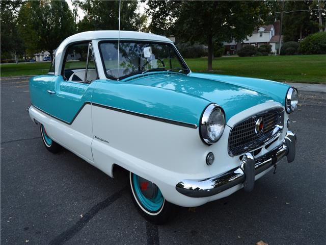 1960 Nash Metropolitan Coupe 37,449 Miles White/Turquoise 2 Door Coupe 1500 CC I 1960 Nash Coupe
