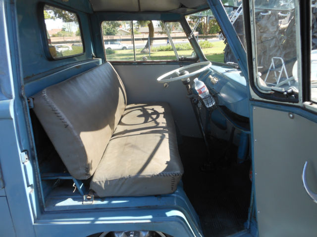 1960 Volkswagen Bus/Vanagon OG Patina Dove Blue Paint w/ Logos & Dual Treasure - photo 11