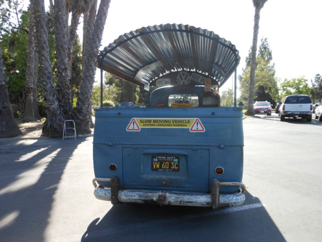 1960 Volkswagen Bus/Vanagon OG Patina Dove Blue Paint w/ Logos & Dual Treasure - photo 8
