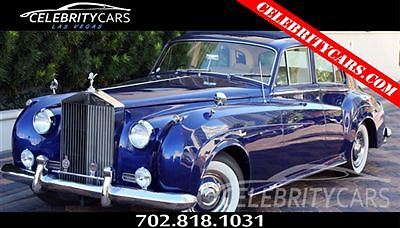 1960 Rolls Royce Silver Cloud II 4-Door Saloon RHD Fully Restored Sedan Gasoline 1960 Rolls-Royce Silver Cloud II