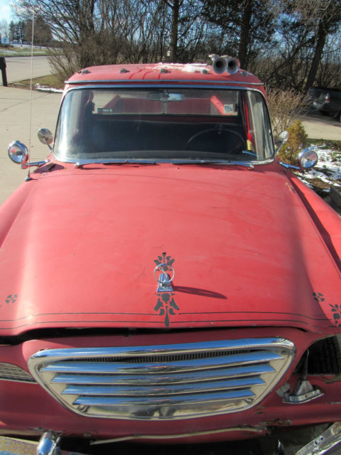 1960 Studebaker CHAMP chrome bumpers grill, higher chrome trim package - photo 12