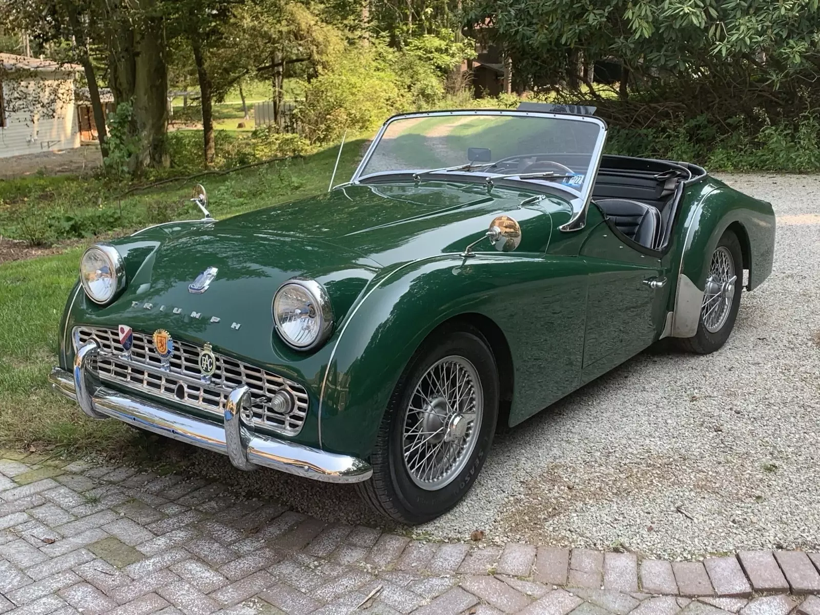 1960 Triumph TR 3 Sportscar Green 1960 Triumph TR 3