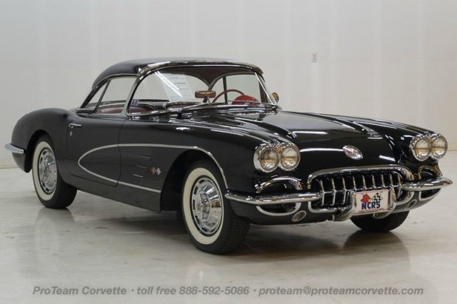 1960 Tuxedo Black Corvette Convertible, Two Tops, 283-230HP, 74k Actual Miles 1960 Chevrolet Corvette Tuxedo Black, Two tops, 283-230HP, 74k Actual Mi