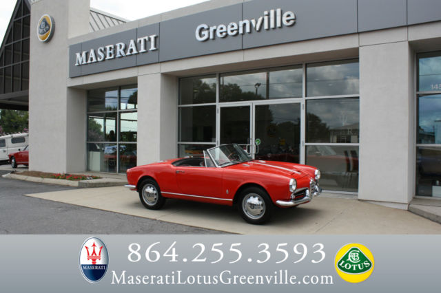 1961 Alfa Romeo Giulietta Spider Veloce 1961 Alfa Romeo Giulietta