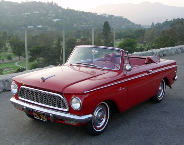 1961 AMC Rambler American Convertible ORIGINAL PAINT SURVIVOR CAR BARN FIND 1961 AMC American Custom