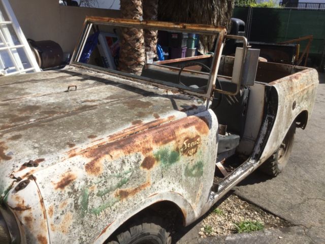 1961 Barn Find INTERNATIONAL SCOUT 4 x 4 project 1961 International Harvester Scout