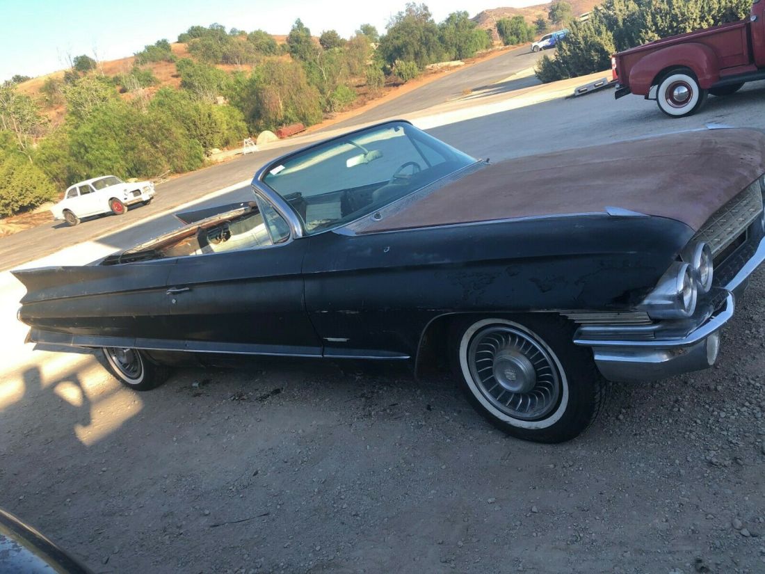 1961 Cadillac Convertible- LOTS of new and extra parts, + SDV w AC. Both run 1961 Cadillac DeVille