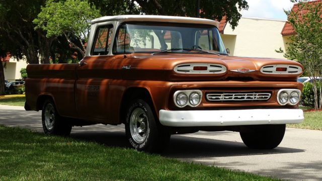 1961 CHEVROLET APACHE 10 PICK UP WITH UP GRADED V/8 MOTOR AUTOMATIC RUNS GOOD 1961 Chevrolet Other Pickups APACHE 10 PICK UP