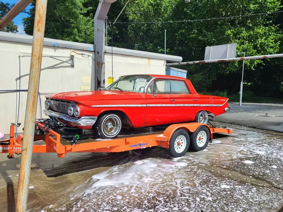 1961 Chevrolet Bel Air Sedan Red RWD Automatic 4 door hard top 1961 Chevrolet Bel Air 4 door hard top