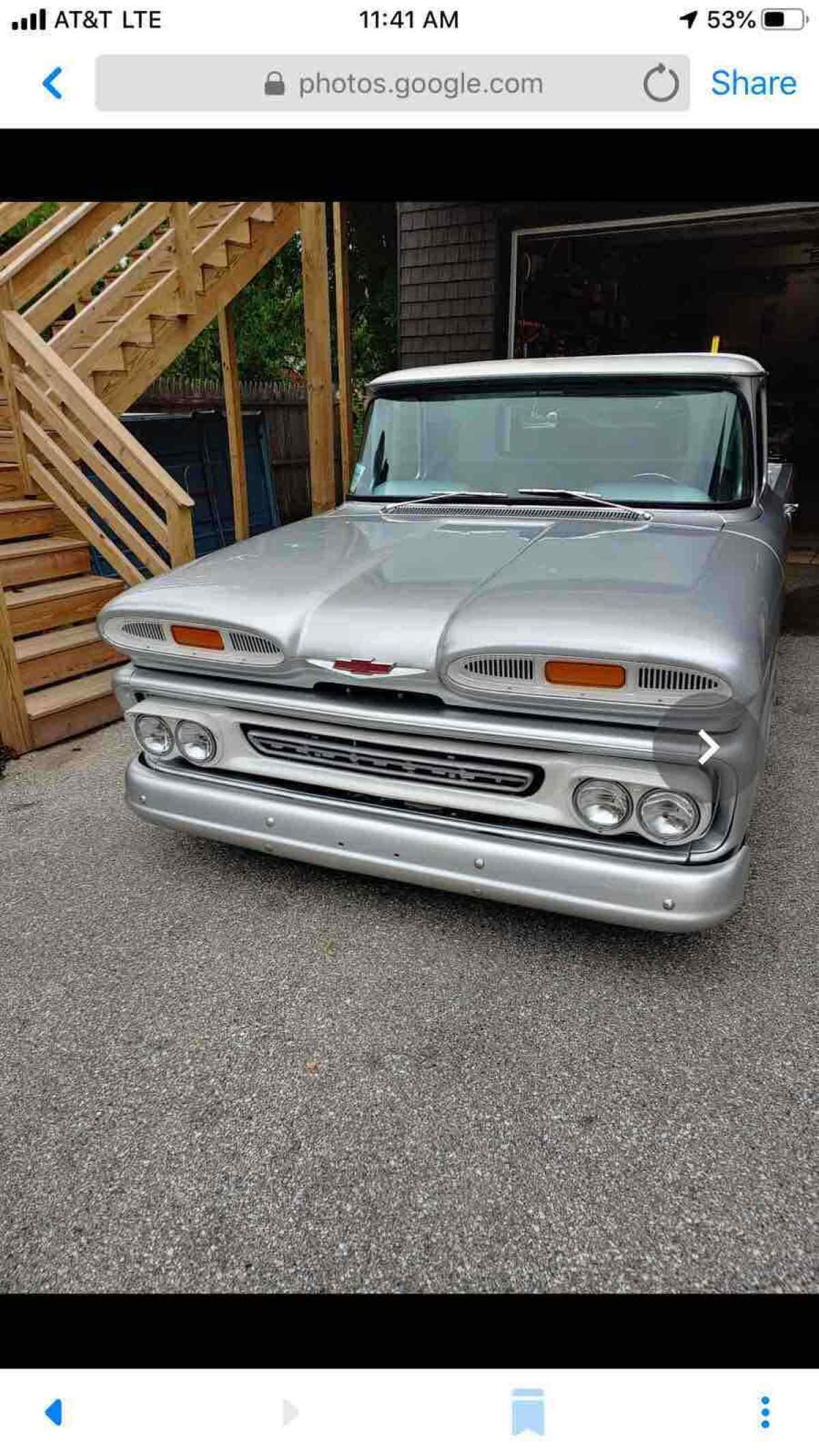 1961 Chevrolet C10 Pickup Grey RWD Automatic short bed 1961 Chevrolet C10 short bed